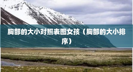 胸部的大小对照表图女孩（胸部的大小排序）