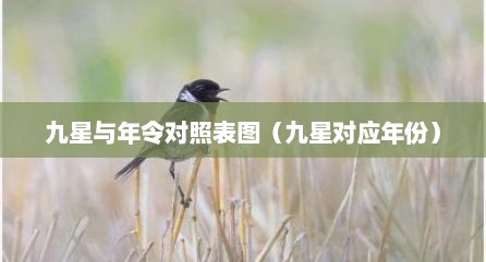 九星与年令对照表图（九星对应年份）
