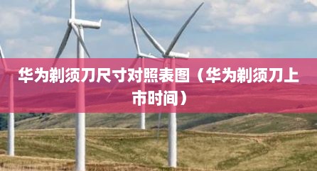 华为剃须刀尺寸对照表图（华为剃须刀上市时间）
