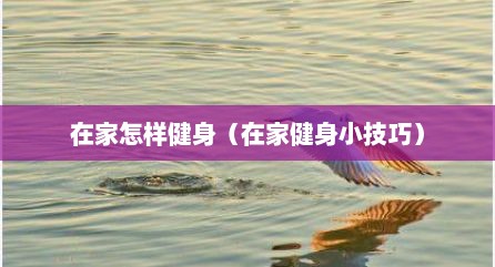 在家怎样健身（在家健身小技巧）
