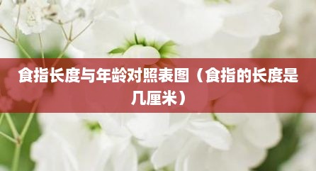 食指长度与年龄对照表图（食指的长度是几厘米）