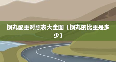钢丸配重对照表大全图（钢丸的比重是多少）
