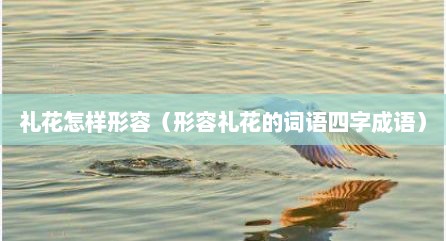 礼花怎样形容（形容礼花的词语四字成语）