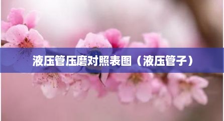 液压管压磨对照表图（液压管子）