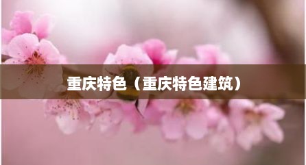重庆特色（重庆特色建筑）
