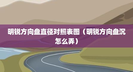 明锐方向盘直径对照表图（明锐方向盘沉怎么弄）