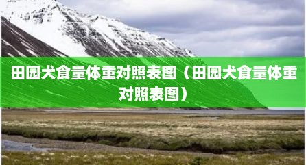 田园犬食量体重对照表图（田园犬食量体重对照表图）
