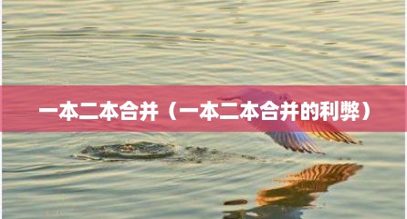 一本二本合并（一本二本合并的利弊）