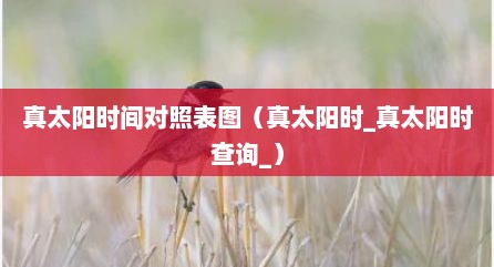 真太阳时间对照表图（真太阳时_真太阳时查询_）
