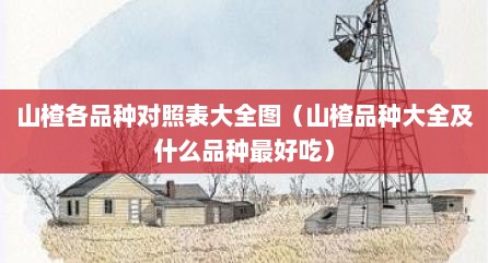 山楂各品种对照表大全图（山楂品种大全及什么品种最好吃）