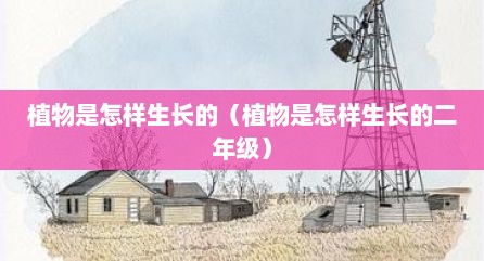 植物是怎样生长的（植物是怎样生长的二年级）