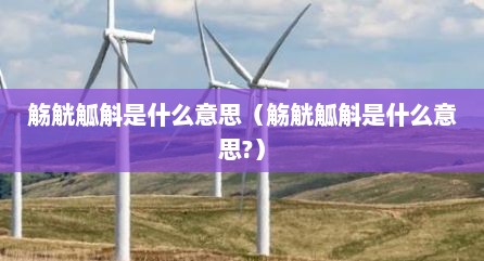 觞觥觚斛是什么意思（觞觥觚斛是什么意思?）