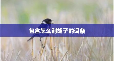 包含怎么刮胡子的词条