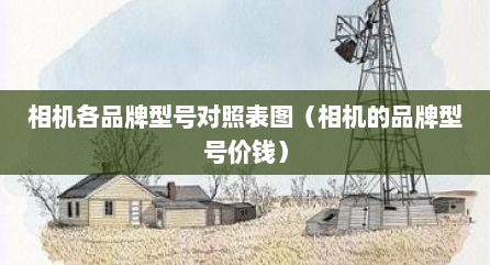 相机各品牌型号对照表图（相机的品牌型号价钱）