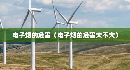 电子烟的危害（电子烟的危害大不大）