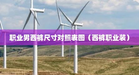 职业男西裤尺寸对照表图（西裤职业装）