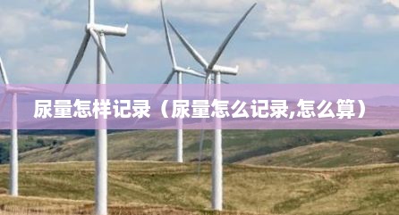 尿量怎样记录（尿量怎么记录,怎么算）