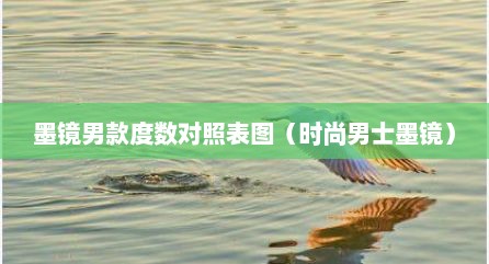墨镜男款度数对照表图（时尚男士墨镜）