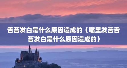 舌苔发白是什么原因造成的（嘴里发苦舌苔发白是什么原因造成的）