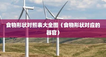食物形状对照表大全图（食物形状对应的器官）