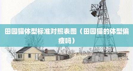 田园猫体型标准对照表图（田园猫的体型偏瘦吗）