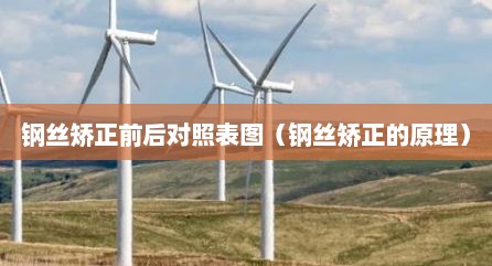 钢丝矫正前后对照表图（钢丝矫正的原理）