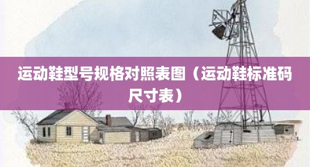 运动鞋型号规格对照表图（运动鞋标准码尺寸表）