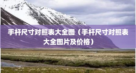手杆尺寸对照表大全图（手杆尺寸对照表大全图片及价格）