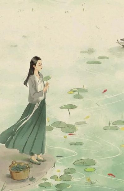 关关雎鸠在河之洲窈窕淑女君子好逑(河中美景，温馨巧遇。)
