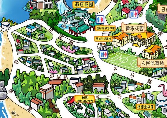 鼓浪屿手绘地图（鼓浪屿手绘地图电子版）