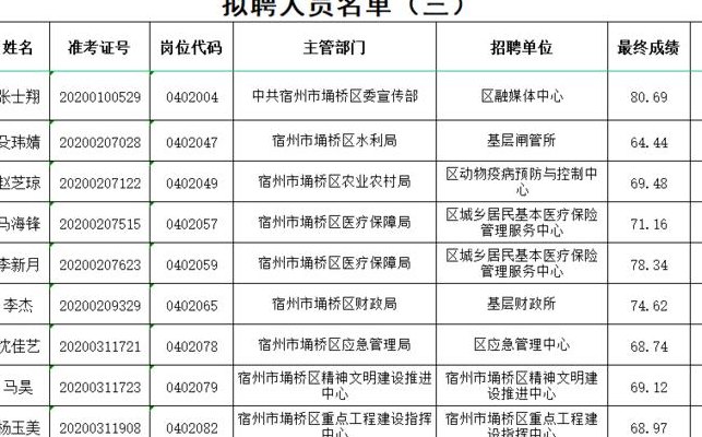 宿州人事网(宿州市招聘信息发布及查询平台)