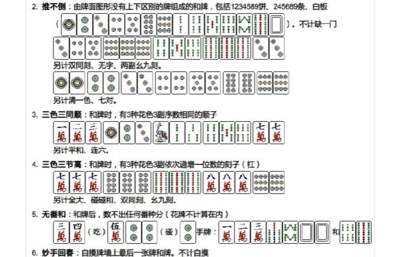 山东麻将（山东麻将胡法一览表）
