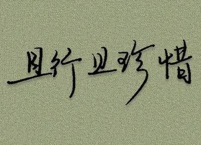 且行且珍惜体（1且行且珍惜）