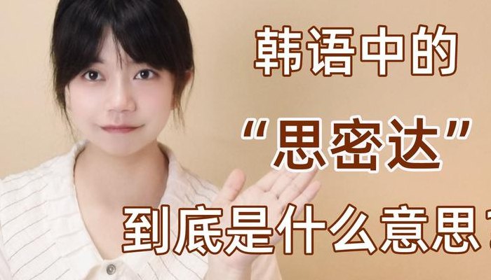 女生说思密达是啥意思（女生说思密达什么意思）