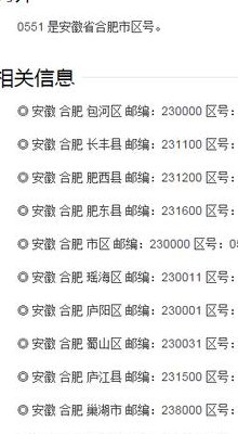 0551是哪里的区号（0551是哪儿的区号）