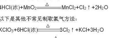 氯气的实验室制法（氯气的实验室制法反应原理离子方程式）