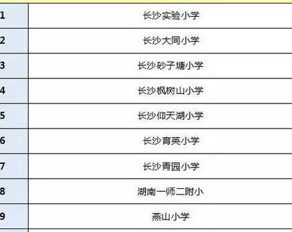 长沙私立小学排名（长沙私立小学排名榜以及学费）
