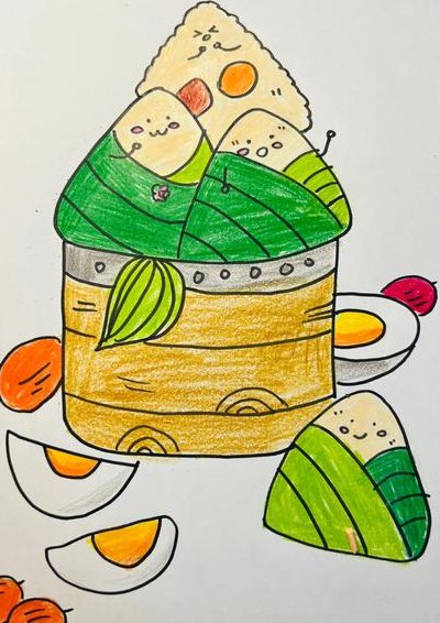 端午节儿童画（端午节儿童画 一年级）