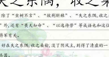 失之东隅收之桑榆下句（失之东隅收之桑榆这句话是什么意思）