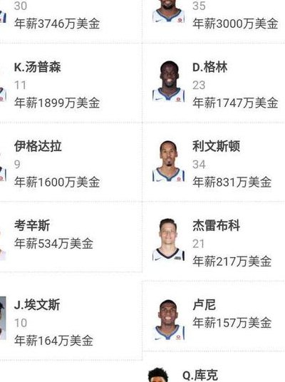 国王队球员名单（国王队球员名单及年薪）