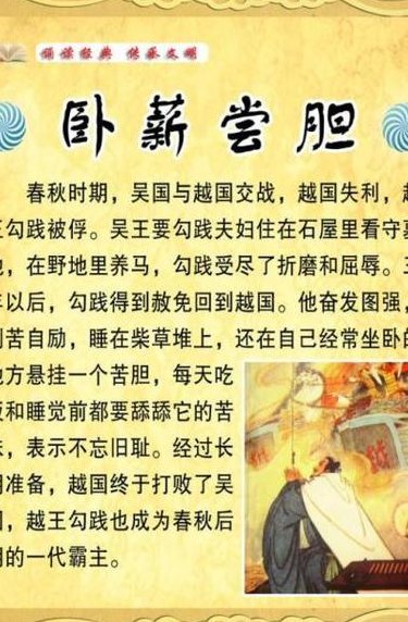 卧薪尝胆主人公是谁（卧薪尝胆主人公是谁啊）
