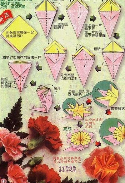 康乃馨折法（康乃馨折法大全图解）