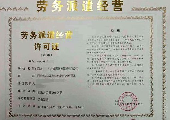 劳务派遣证（劳务派遣证在哪个部门办理）