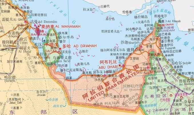迪拜地图（迪拜地图全图高清版）