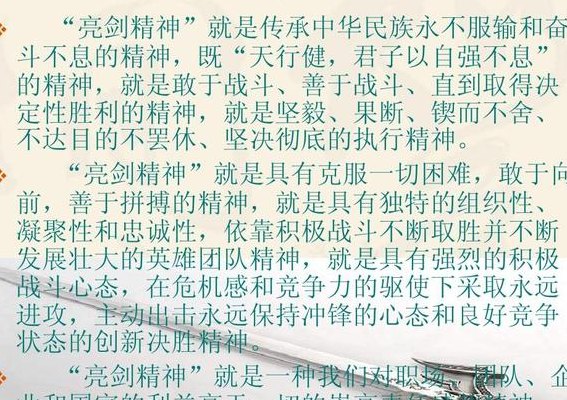 亮剑精神是什么（亮剑精神是什么精神呢）