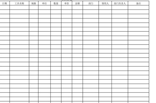 工作台账表格怎么做（工作台账表格模板）
