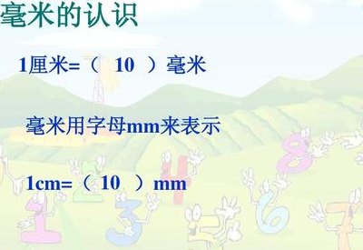 毫米的单位用字母表示（毫米的单位用字母表示是）