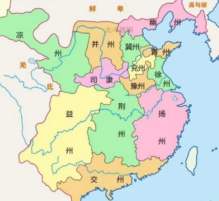 东汉地图州郡分布（东汉地图州郡分布 精确）