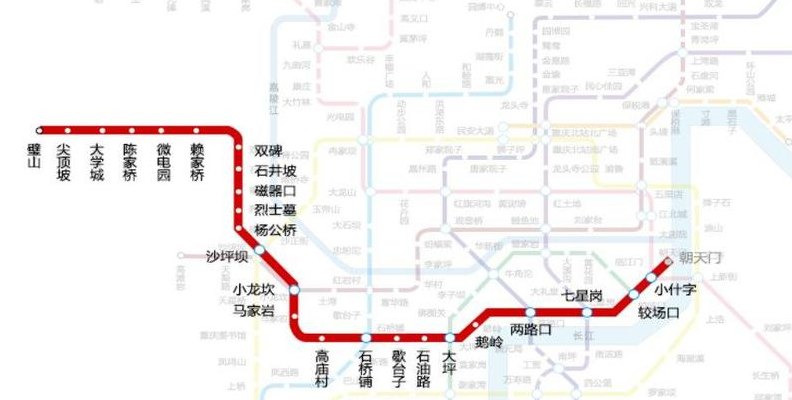 重庆一号线线路图（重庆一号线运行图）