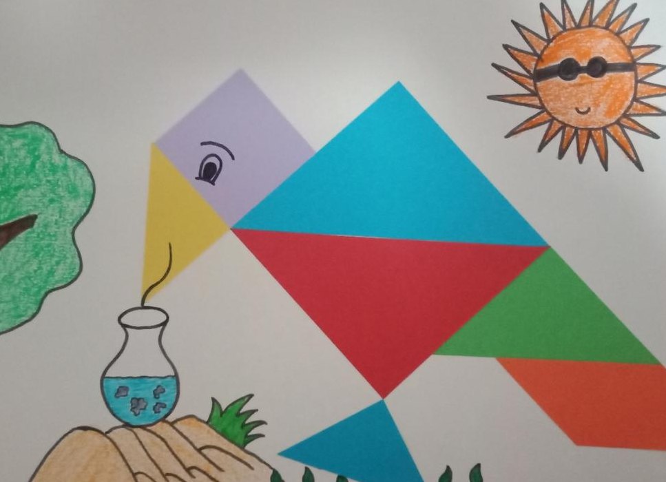 七巧板拼图画作品图片（七巧板拼图画作品图片创意）
